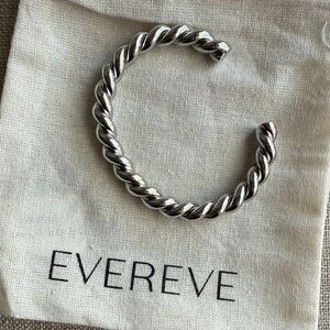 Evereve Silver Twisted Bracelet